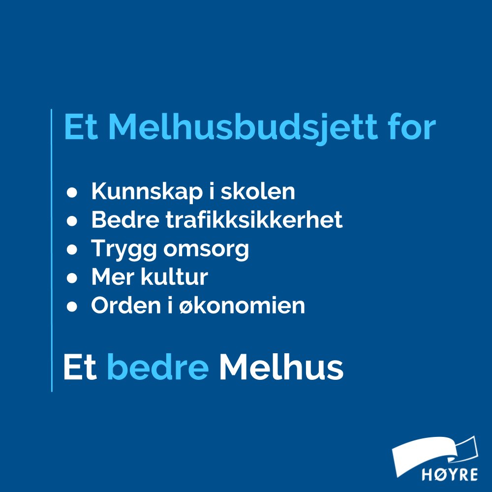 Melhus Høyre jobber sammen med Ap og KrF for å skape et bedre Melhus. Les mer om Melhusbudsjettet 2017 her: hoyre.no/trondelag/melh…