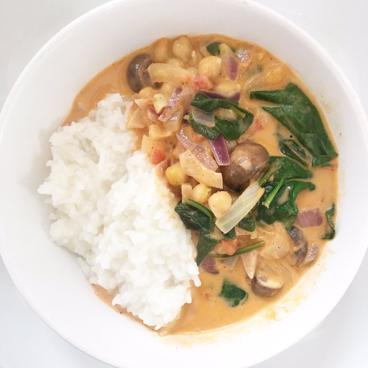 Coconut chickpea curry!