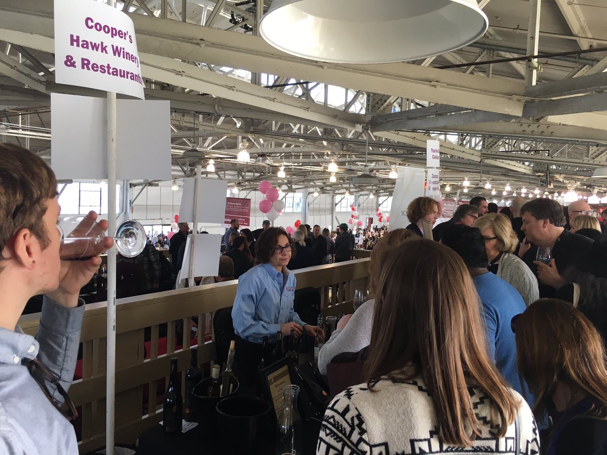 Rob_CHWinemaker's tweet photo. Assistant Winemaker Ramona introducing hundreds of Californians to @CHWinery wine. We have many new fans and friends on the West Coast. https://t.co/lakSVvBRgL
