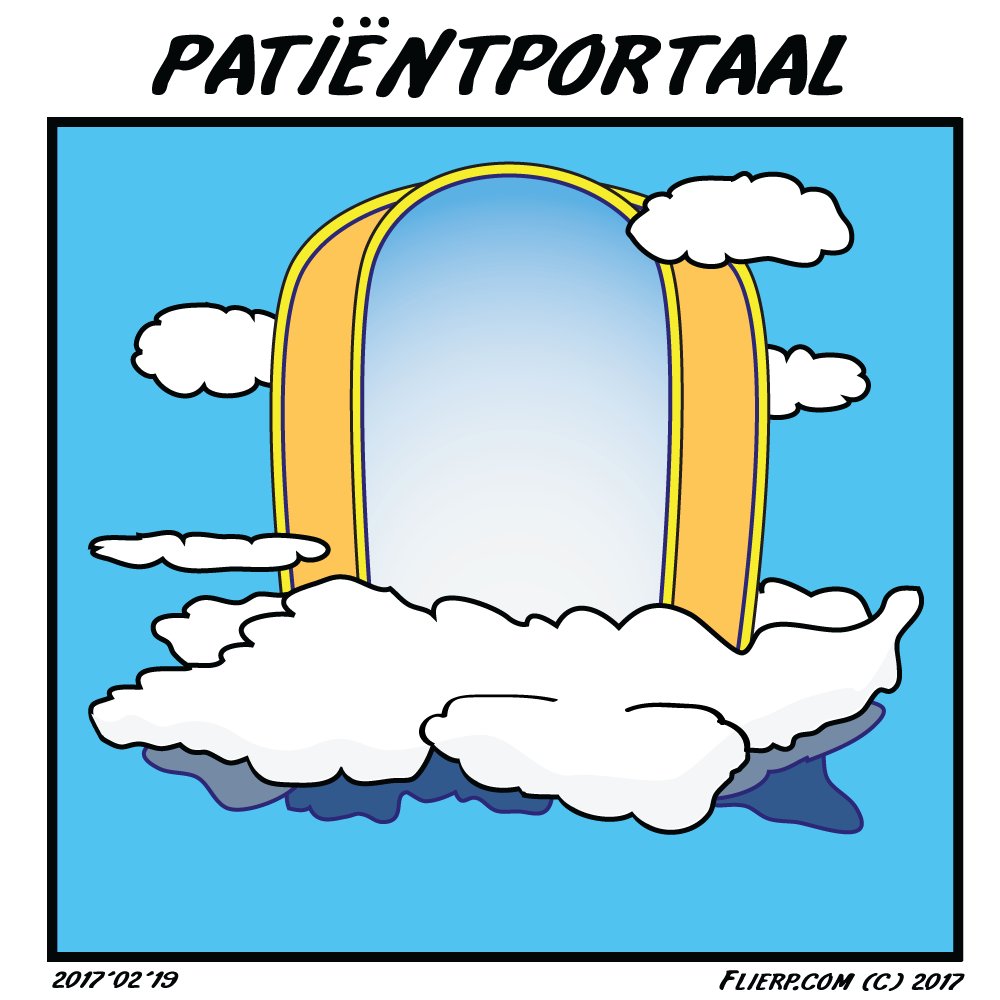 Flierp Cartoon : Patiëntportaal #patient #portaal #patientportaal #flierp #medisch #zorg #cartoon #online #dossier #digid #idensys