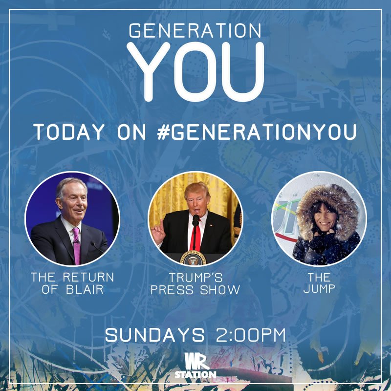 wizradio's tweet photo. Blair, Trump and TV Shows - Chloe and James assess the world on #GenerationYou for the next hour! 🌏 https://t.co/KwMDFBt6lE https://t.co/2j4eOvie5f