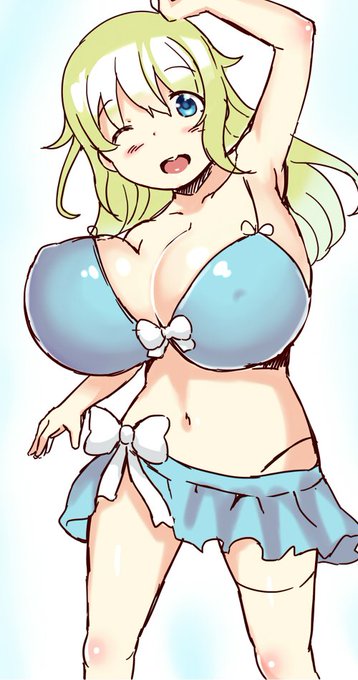 突発的水着愛宕 #艦これ 