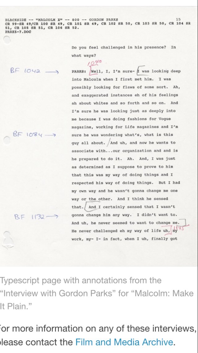 Fresh_Flames1's tweet photo. Today In #BlackHistoryMonth Legendary Journalist &amp; Photographer Gordon Parks Interviewed #MalcolmX 2Days Before His Death February 19 1965 https://t.co/mvqGIlE6vc