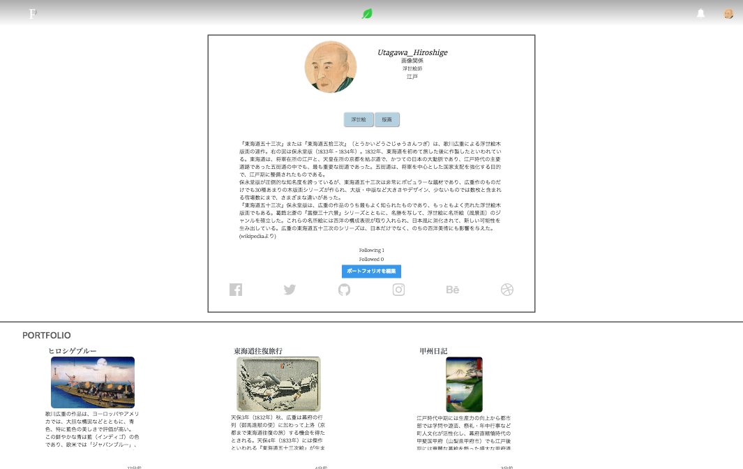 GoodmakerJp's tweet image. PORTFORESTを使えば、シンプルかつ詳細なポートフォリオが簡単に作成できます！

歌川広重は江戸時代の浮世絵師です。
portforest.com/portfolio/Utag…