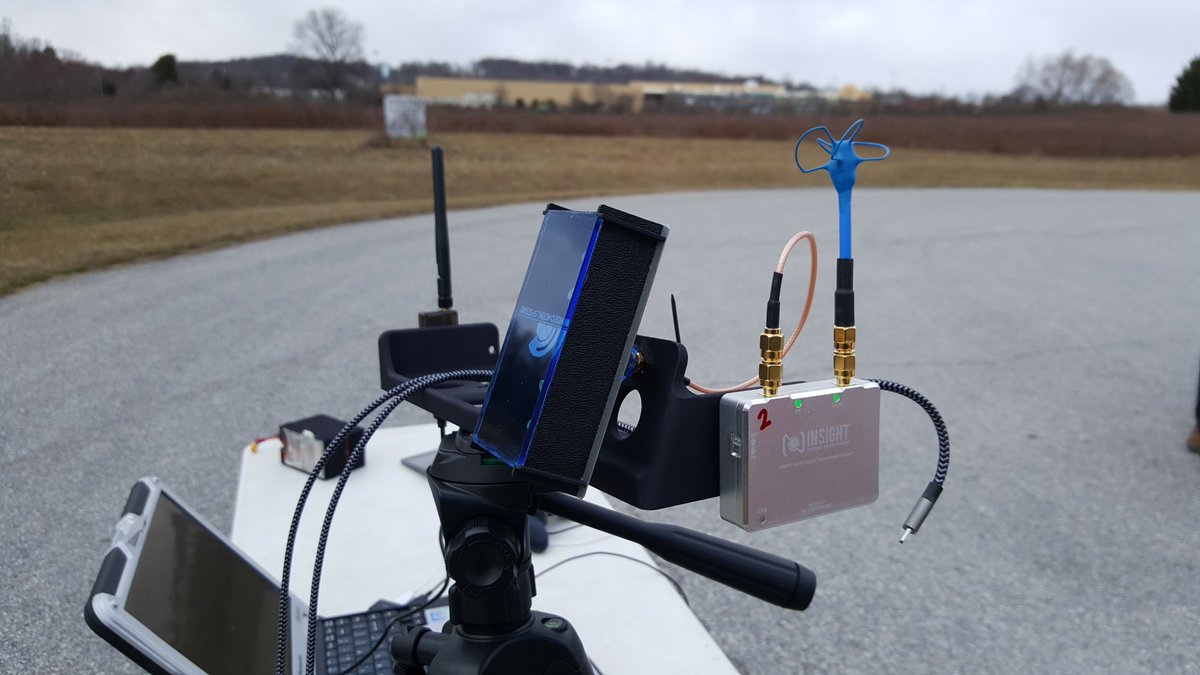 uavsolutionsinc's tweet photo. Our #PhoenixACEV2 #UAS has a cool MCM! It's all there- tripod with custom rack that holds the C2 radio antenna and 5.8 radio/antenna/ Wifi. https://t.co/OI2gTXoVeP