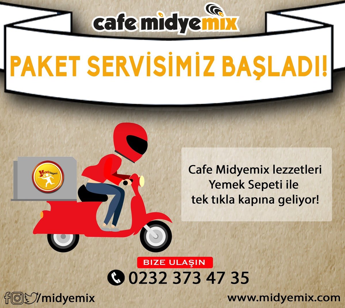 Duyduk duymadık demeyin! Midyemix lezzetleri evinize geliyor!📣
#cafe #midyemix #paketservis #yepyeni #sıradışı #konsept #cafemidyemix #midye