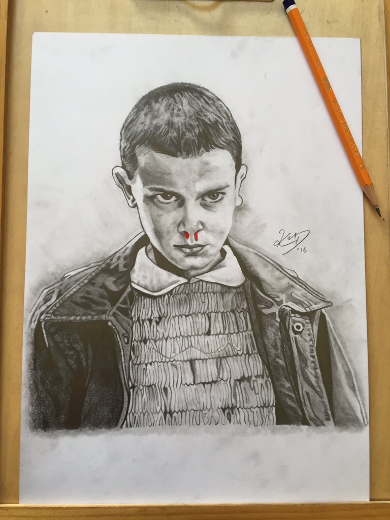 kieran_kieran7's tweet photo. Happy Birthday @milliebbrown #StrangerThings #eleven #Birthday #netflix #milliebobbybrown #elevendrawing #strangerthingsart #Pencildrawing https://t.co/mTje6HKQKu