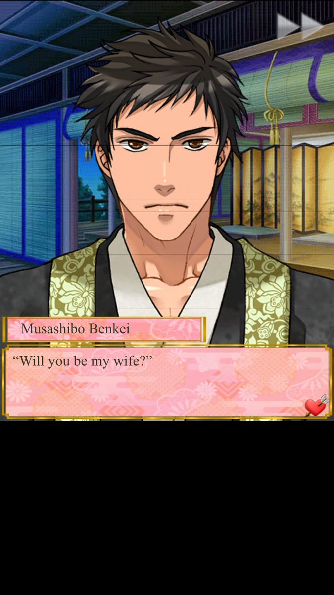 RubyLeeRayyy's tweet photo. Benkei was so refreshingly sweet and wonderful! I can't recommend his route enough, although - Kazemasa is still bae 💚#DestinyNinja https://t.co/JwrFBPpQ6t
