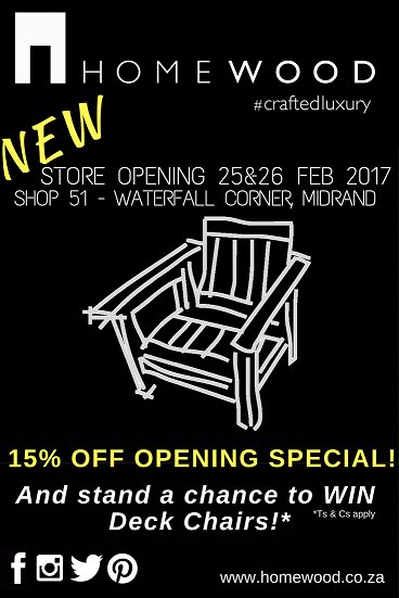 NEW Store opening 25 &amp; 26 Feb! #homewoodsa #waterfallcorner