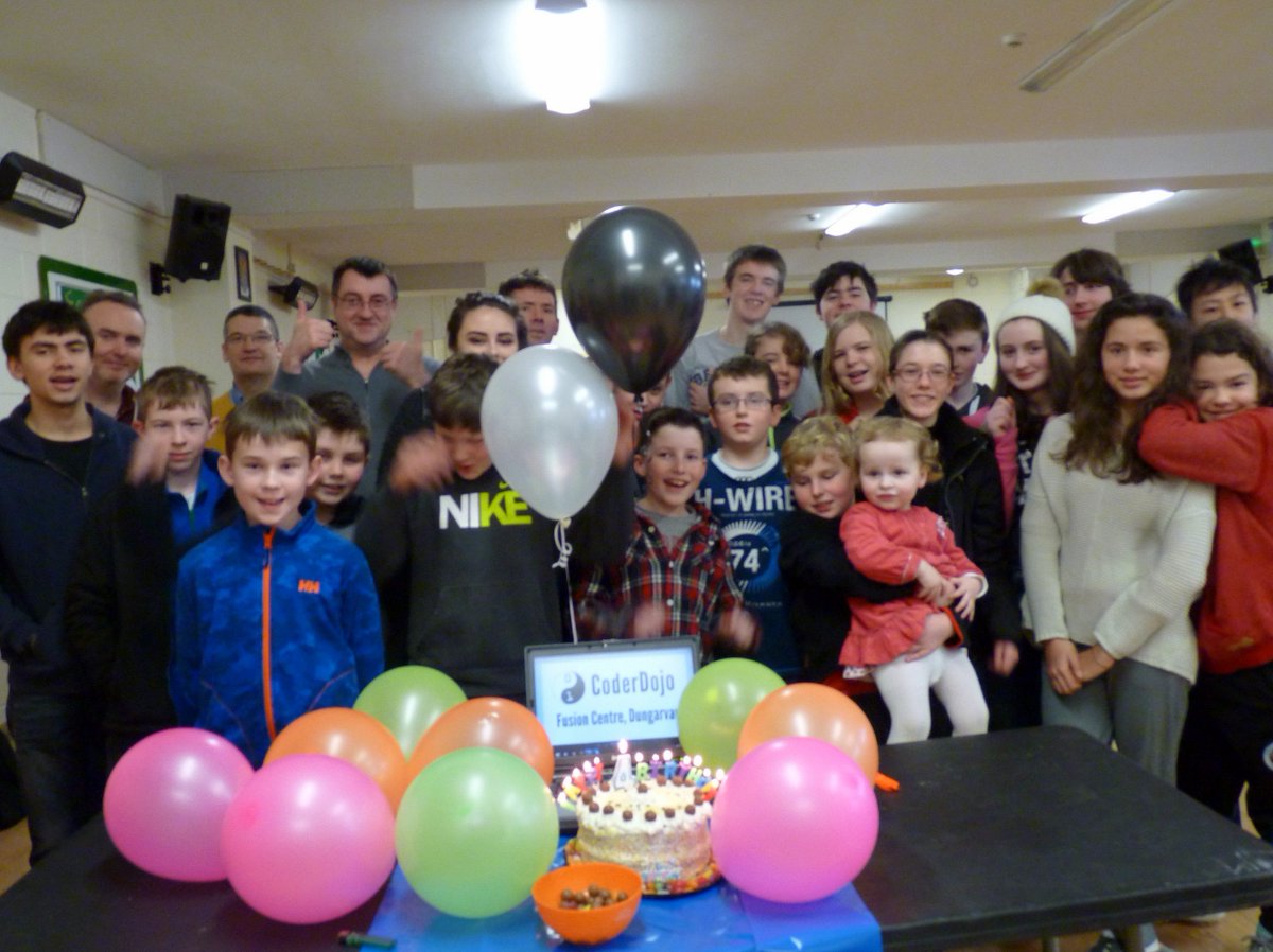CoderdojoDungar's tweet image. HIP HIP HORRAY...HAPPY 4TH BIRTHDAY CODERDOJO DUNGARVAN, FUSION CENTRE @CoderDojo #CoderDojo