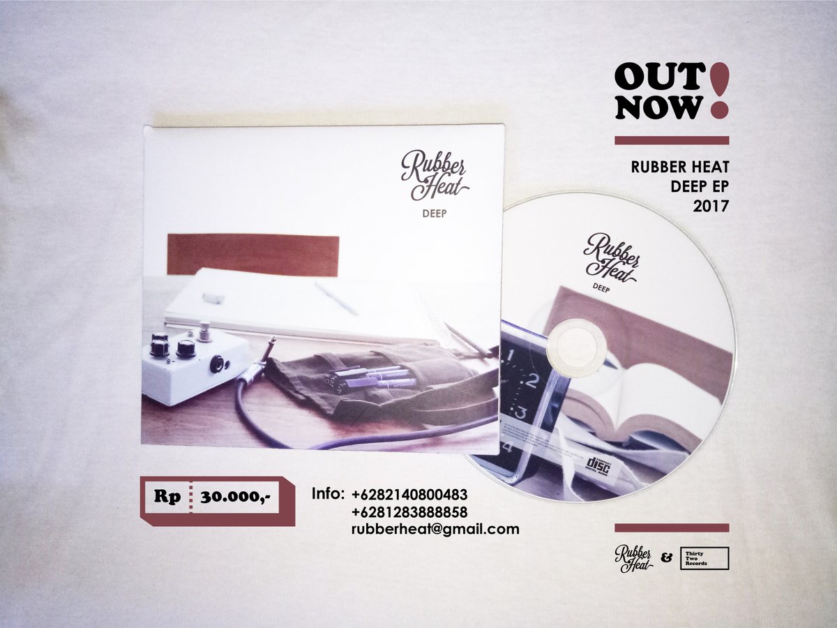 Hari ini kami resmi merilis EP pertama kami bertajuk 'Deep'.

Info:
+6282140800483
+6281283888858
rubberheat@gmail.com

#rubberheatdeep