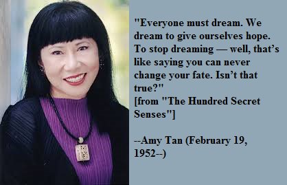 Happy birthday, Amy Tan! 