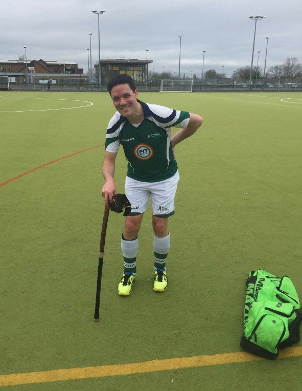 wimbornehockey's tweet photo. WWHC legend @rossy_782 makes an appearance for our mixed hockey team that won 7-1 in the cup today #hotbathneeded https://t.co/RX5mY7d6At