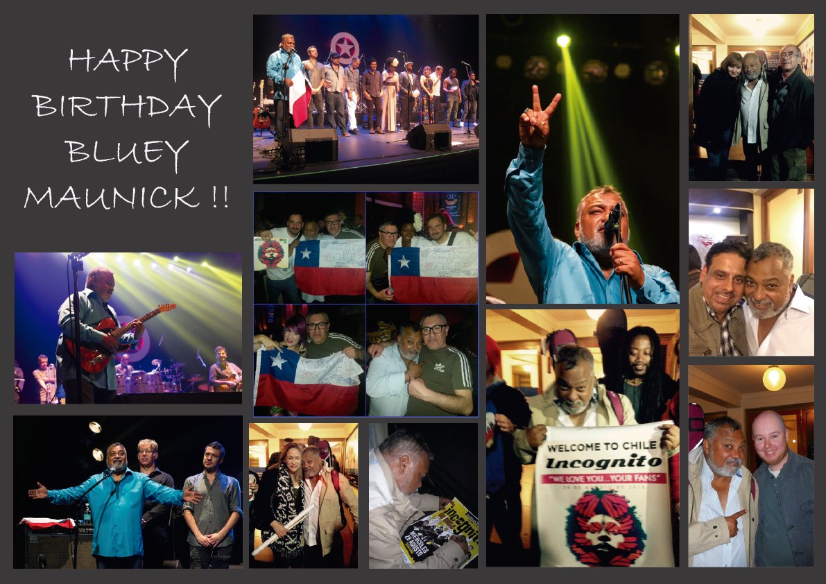 Happy 60th Birthday <a href="/Incognito_world/">Bluey</a> keep feeding our lifes of groove and love, come back soon to Chile! <3