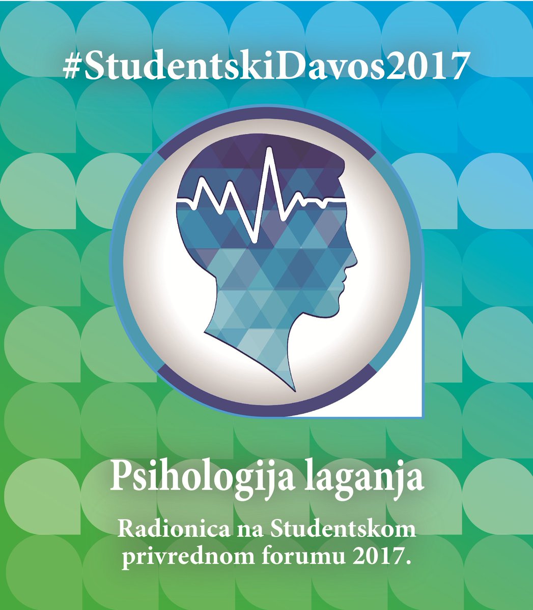 Psihologija laganja - jedna od mnogih radionica koje vas očekuju na ovogodišnjem #StudentskiDavos2017
Prijave:
docs.google.com/forms/d/e/1FAI…