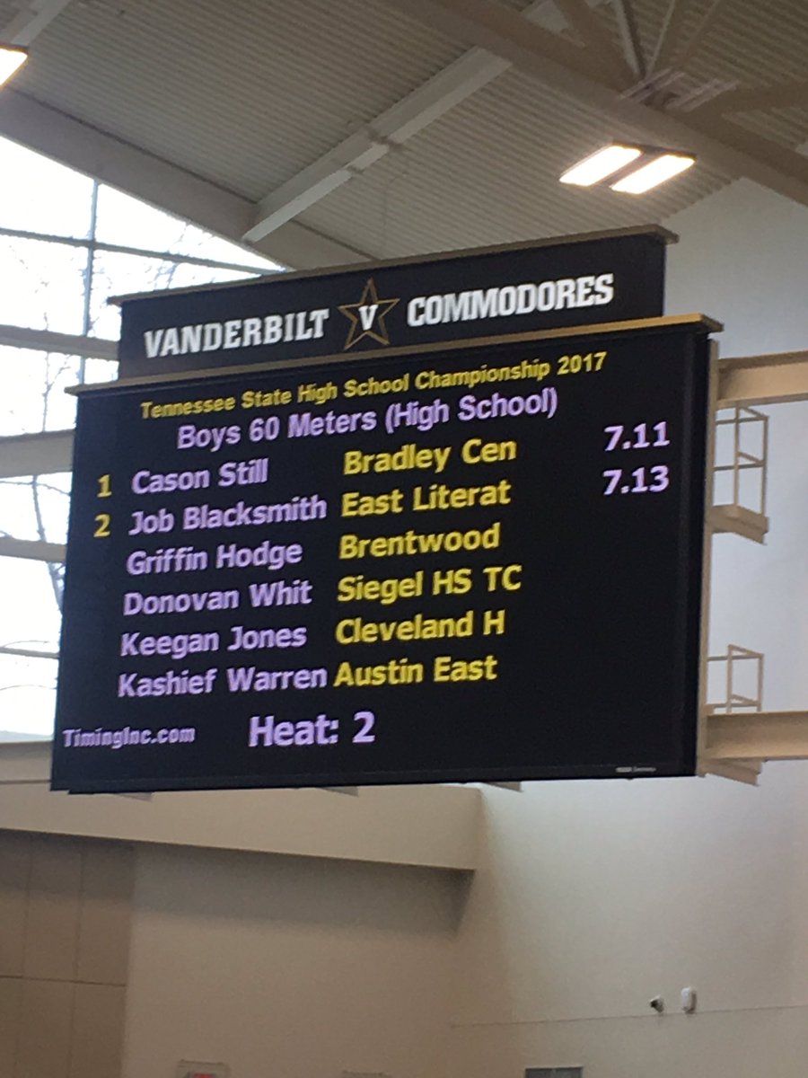 BuffyFrazier14's tweet photo. @BCBearsTrack @Casonstill7 running the Boys 60 Meters. #vandy17 #BearsTrackers π https://t.co/UuOzwVaxII