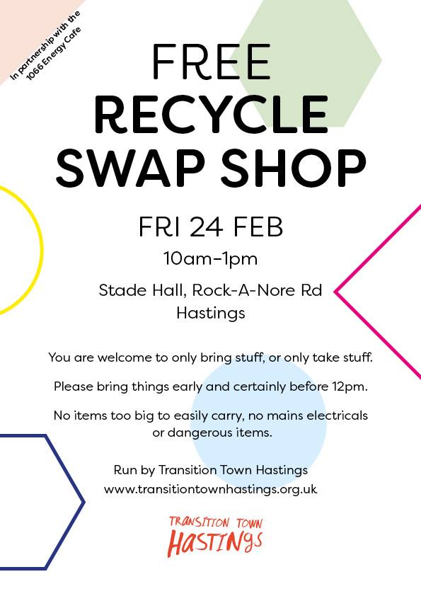 bargain_studio's tweet photo. ♻️ FRIDAY ♻️
Passing on our swap shop stock to our pals @TTHastingsUK for this event. Pleased the project can continue to develop + evolve! https://t.co/F9yHnBR1pV