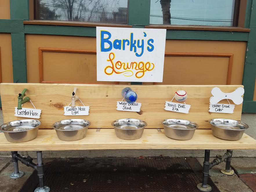 SoulardLly's tweet photo. Stop on by with the dog today and hit up the new Barky's Lounge for all your puppy beverage needs! Only @LlywelynsPubs #puppybar https://t.co/hpARn1M1fW