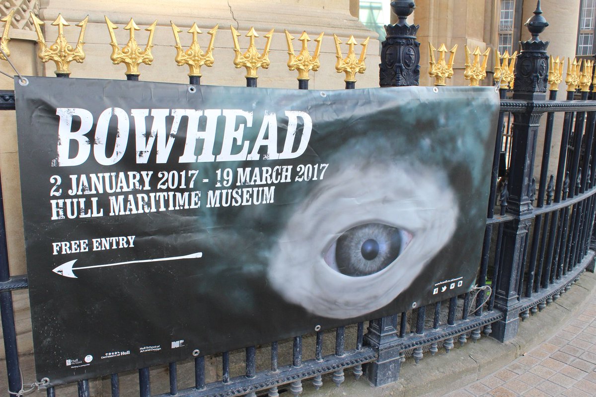 alicelouisegrif's tweet photo. My favourite art experience @Hull_Museums last week? A lifelike video audio installation of a bowhead whale in the Maritime Mus.  #lostatsea https://t.co/On1N0mHBi7