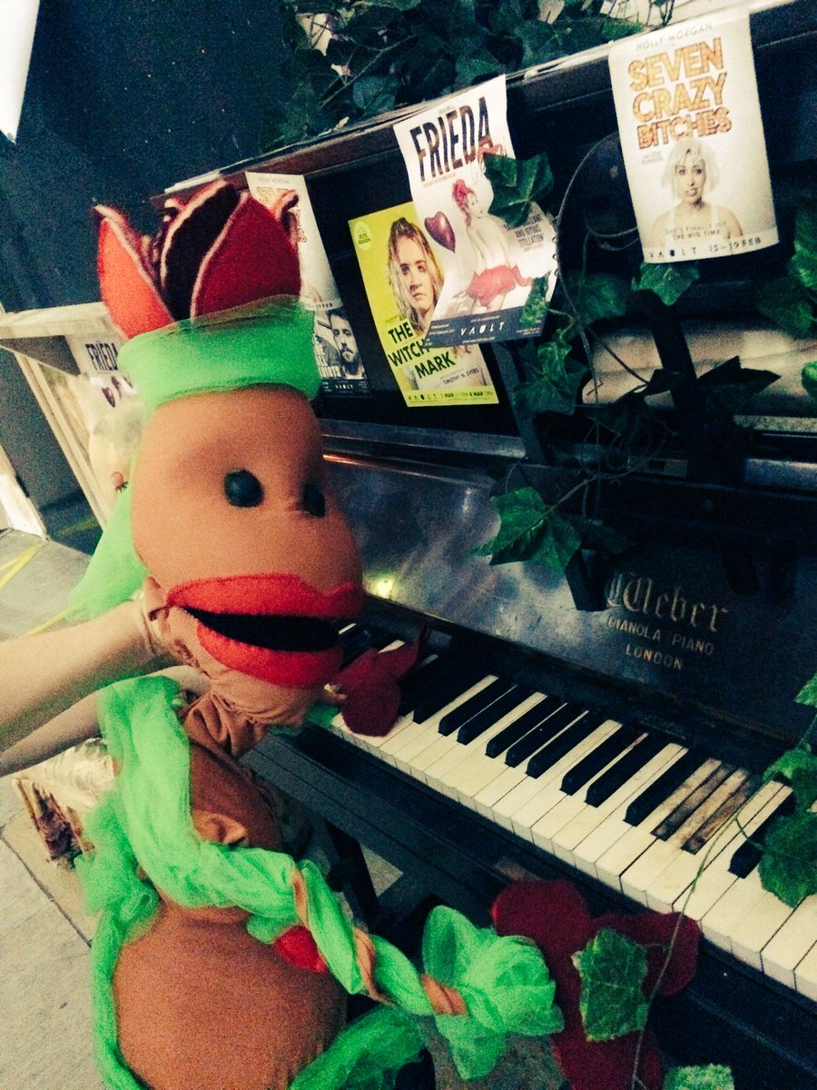 Cicada_Studios's tweet photo. It the last night of #BloodandBone &amp; anything could happen! Rose is just having a tinkle on the @VAULTFestival piano to warm up! #VAULT2017 https://t.co/VEPM3oOGOz