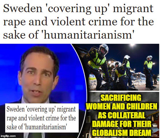 SandraXFreedom's tweet photo. Last Night in Sweden &amp; every night the Sweden incident:covering up migrant rape 

 https://t.co/8YErV0arut

#immigration
#MAGA
#Trump https://t.co/bDG3ThctJq