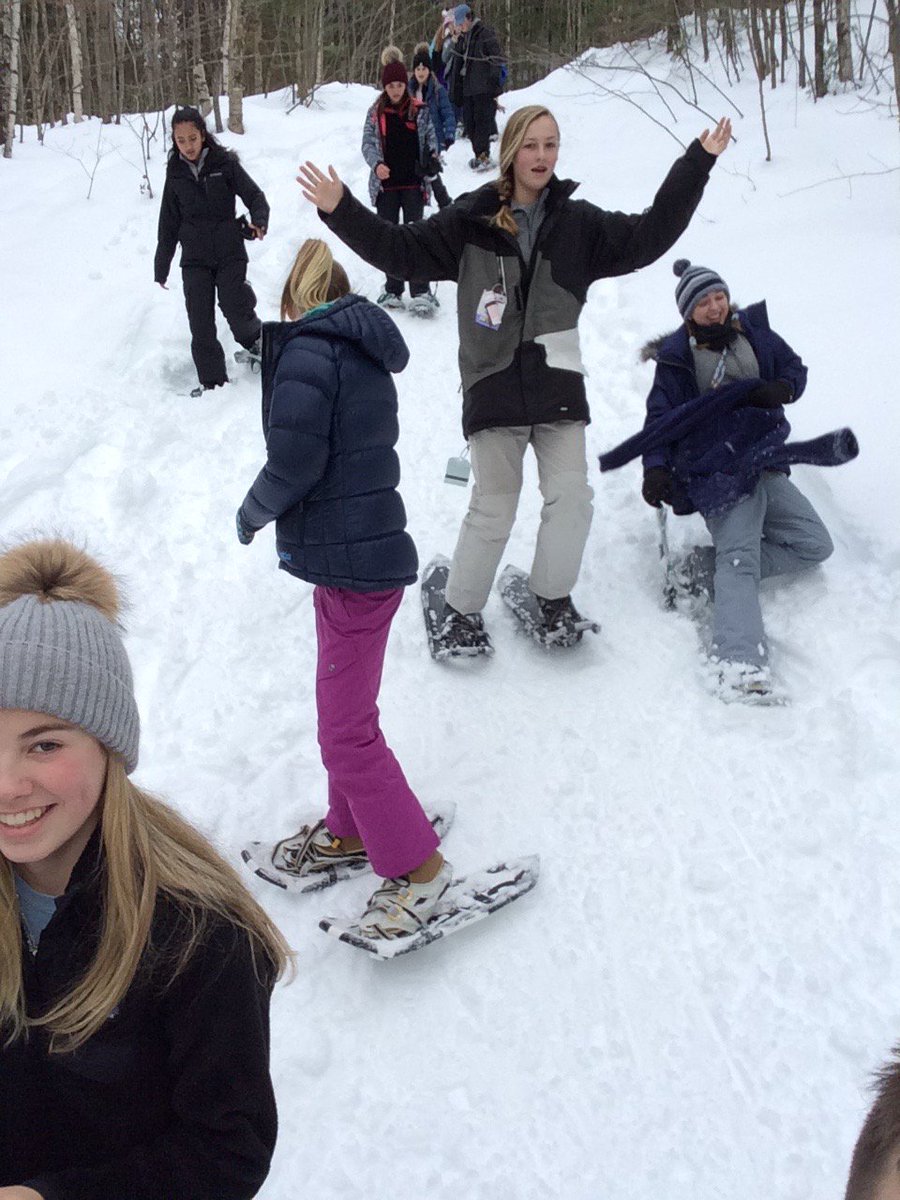 ProfAndersonGA's tweet image. Snow shoeing (and sliding!) on our last afternoon in #Québec. #GA2QC