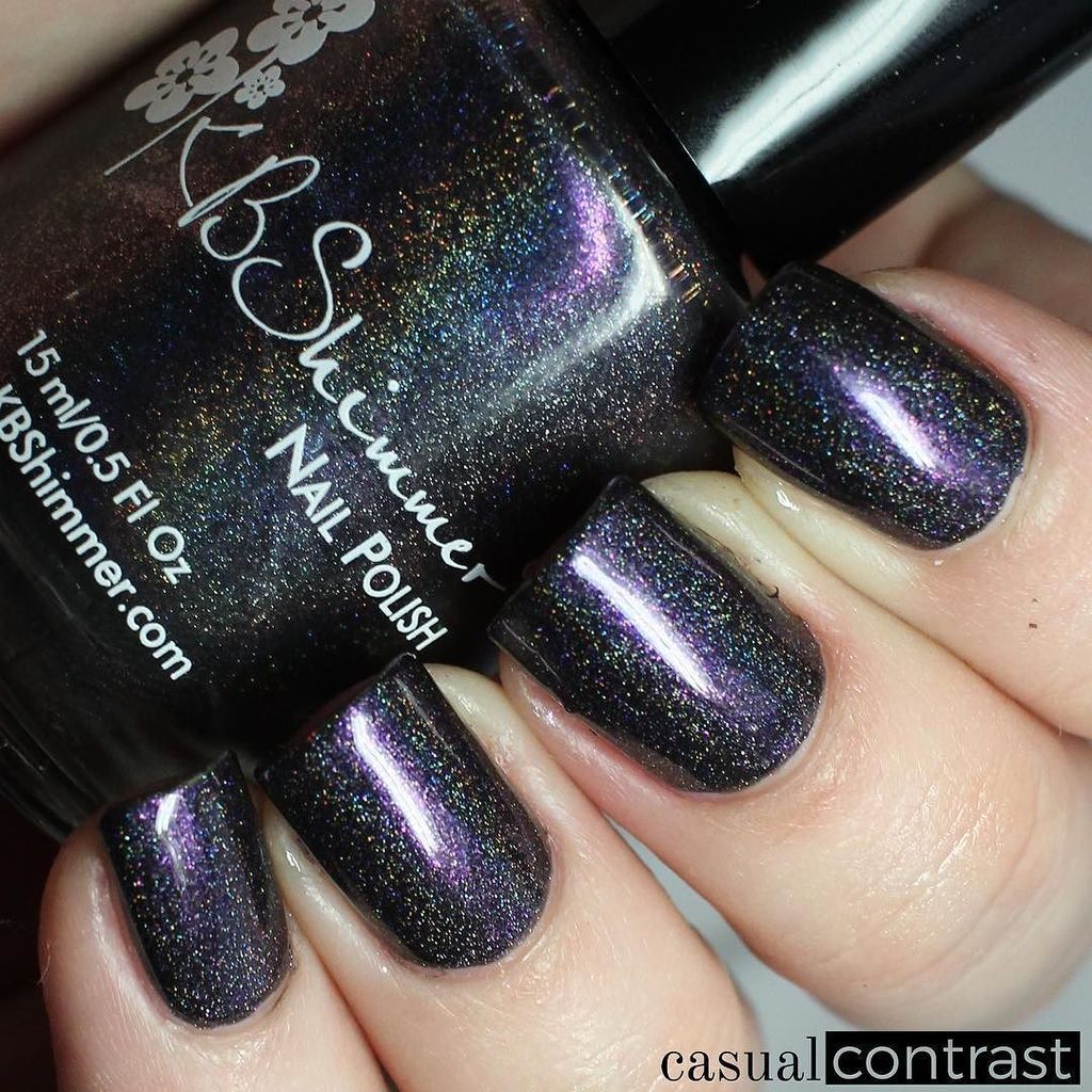 casualcontrast's tweet photo. @KBShimmer Deep Hue Sea for #hellaholocustoms 🌊😍 Charcoal base packed with holo and a fier… https://t.co/MOzSDnn2el https://t.co/olobyDVcwV