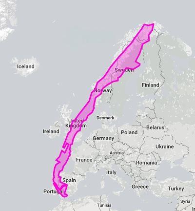denodadamente's tweet photo. No solemos ser conscientes de la inmensidad de América: el mapa de Chile superpuesto al de Europa https://t.co/S4hnOxrctS