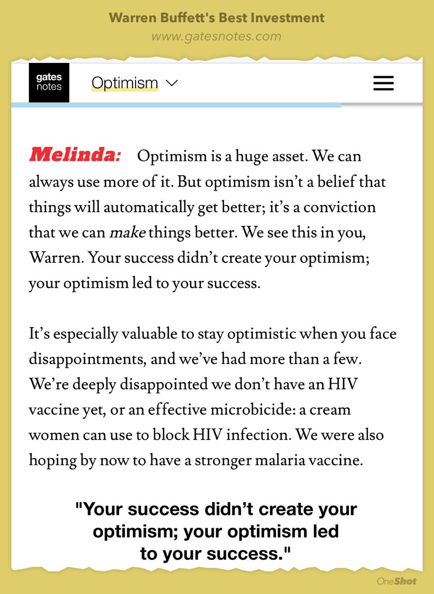 If you read one thing today - read this. All. The world is improving. Be optimistic. gatesnotes.com/2017-Annual-Le…