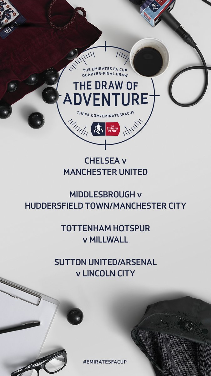 Bolanet's tweet photo. https://t.co/6JIh2vKuL6 - Perempat Final FA Cup, Chelsea Dipertemukan Dengan MU https://t.co/yyBMc37tup