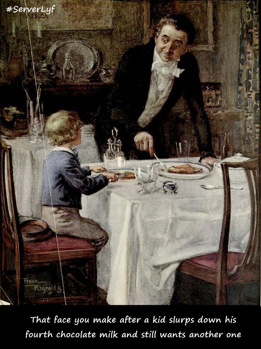 ServerLyf's tweet photo. When the kid at your table keeps chugging their drink- #Serverlife #Serverlyf New memes created today, check out https://t.co/ibbAXiEnza https://t.co/s3Vlsrm9yz