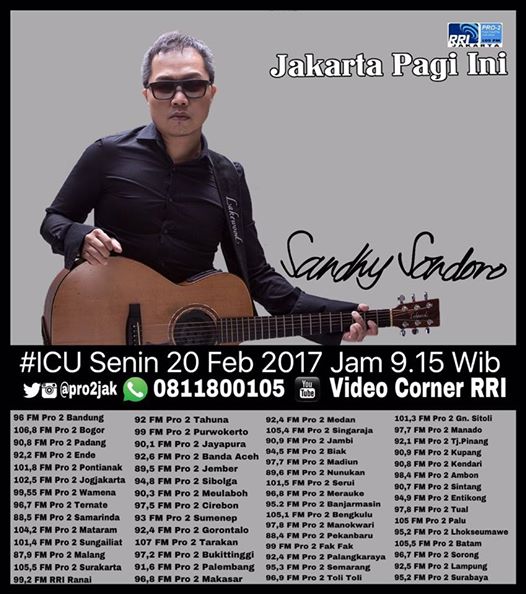 Pro2_Gorontalo's tweet photo. jgn lpa ntar di #ICU pkl 10.15 wita ada @SondoroMusic .STAY COOL 92,4fm #sP2D #ICUPro2FM_SandhySondoro https://t.co/VroEb02Qp2