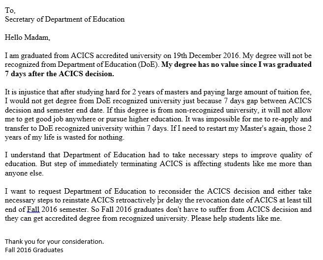 vamshivishu's tweet photo. @BetsyDeVos @BetsyDeVosED #acics #helpinternationalstudents #needhelp https://t.co/PC7ZfEh9cl