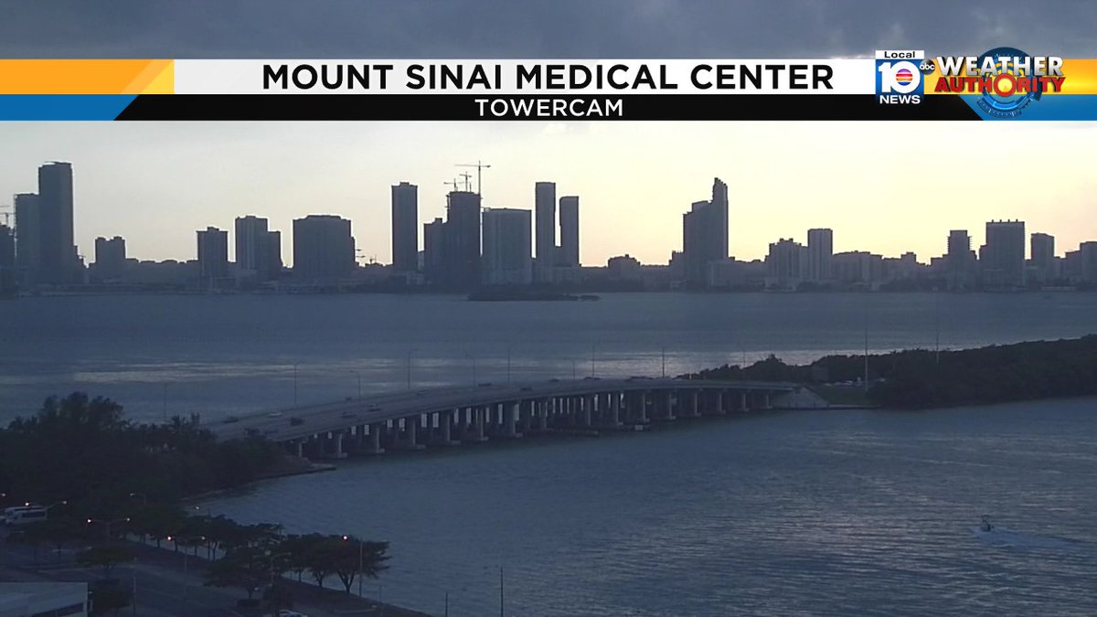 Dark clouds moving over South Florida as storms and showers have popped up after a HOT Sunday https://t.co/V4TqWPfsVA