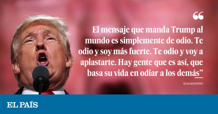 el_pais's tweet photo. "La Tierra es un patio de colegio recorrido por vientos de necedad y furia". Para @BrunaHusky, Trump es el matón https://t.co/rbL6XTfPlx https://t.co/wpJLzvX030