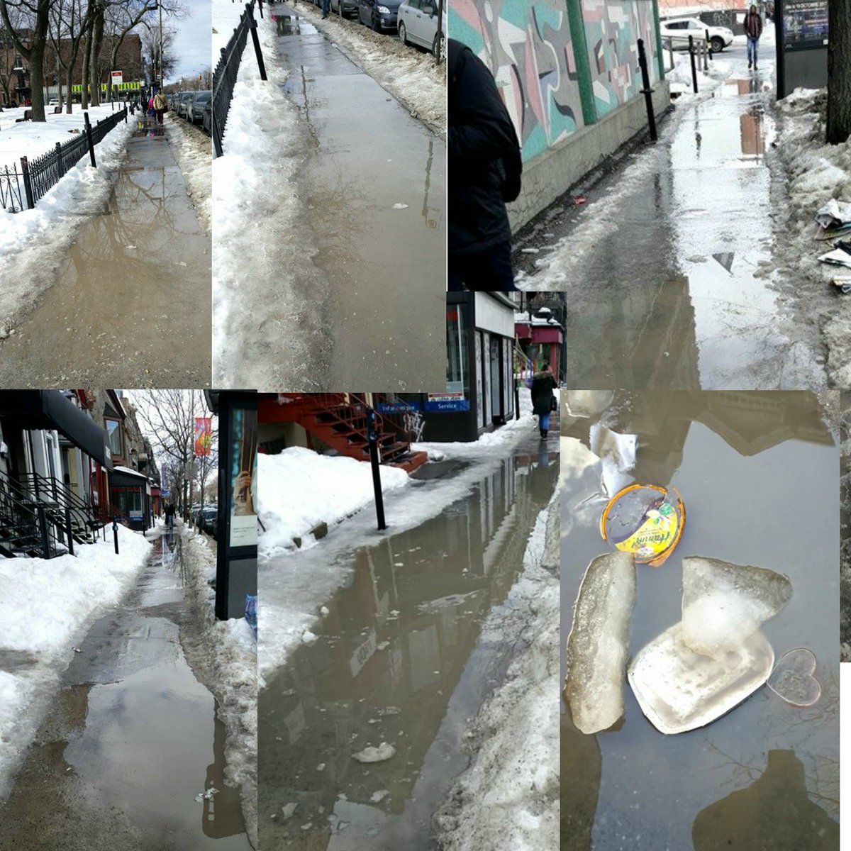 MediaJPS's tweet image. Oui il faut déneiger ce soir sur Saint-Denis pour faire évacuer l'eau  #PlateauMR #PolMtl