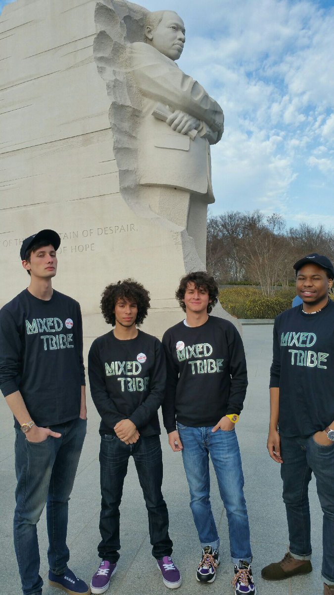 MixedTribeMusic's tweet photo. #MixedTribe at MLK Monument #DC. Without Dr. King, there would be no Mixed @MixedTribeMusic. #NACA17 #Day1 just before @THENACA https://t.co/0p32ITAgKf