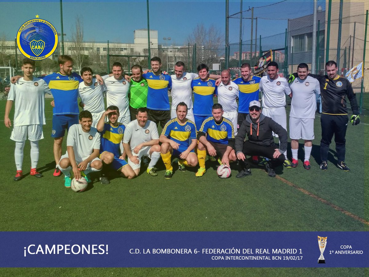 ¡CAMPEONES! Y otra vuelta más. Ya tenemos la "Copa intercontinental BCN" Próximamente todas las fotos, videos y Crónica #BOCA #Campeones