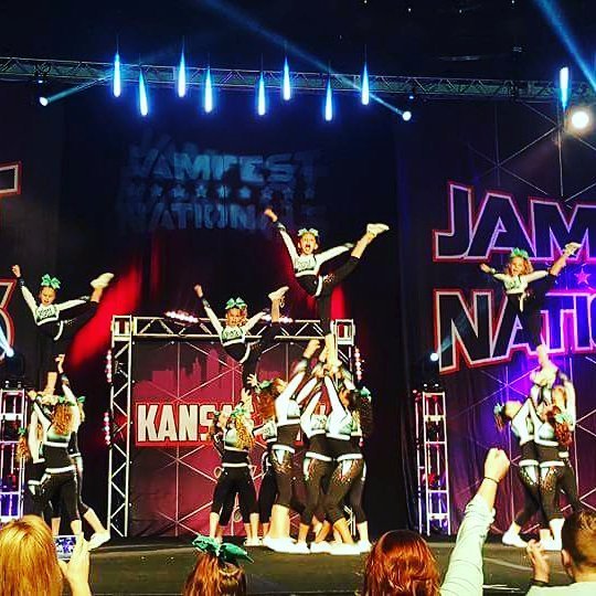 xcacheer's tweet photo. XCA is soooooo ready for DAY 2 of #Jamfest Nationals !!! @jamfestevents @xcacheer #jamfest https://t.co/IjvTTTx51J