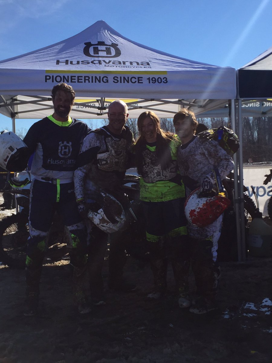 Great day here at the Lawrence Hacking Gran Prix De Snow /mud @HusqvarnaMotors <a href="/T_MEDAGLIA/">TDags</a>