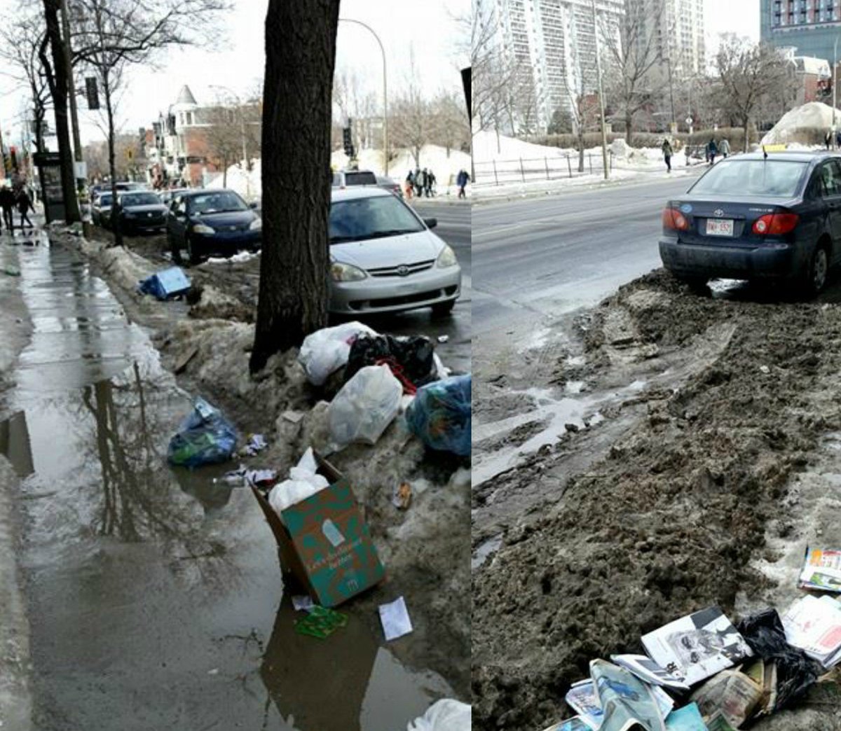 MediaJPS's tweet image. Les premiers services d'un arrondissement c'est la collecte de déchets et la propreté,Plateau Mont-Royal s.v.p ramassez rue St-Denis #PolMtl