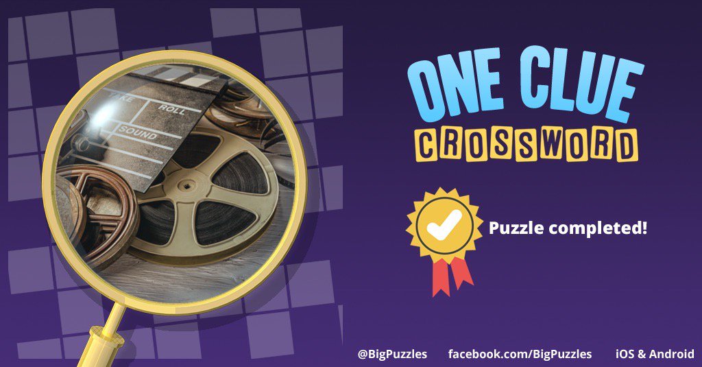 BeccaTudorPrice's tweet photo. I completed a puzzle in One Clue Crossword. Play now for free!
https://t.co/s7gQX8g4Kf #OneClueCrossword https://t.co/X4nc1XBxNG