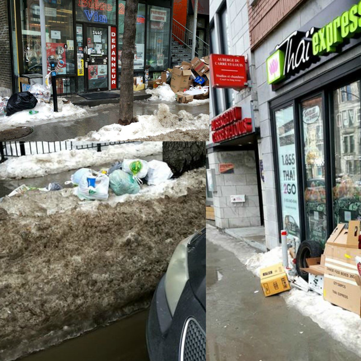 MediaJPS's tweet image. Les premiers services d'un arrondissement c'est la collecte de déchets et la propreté,Plateau Mont-Royal s.v.p ramassez rue St-Denis #PolMtl