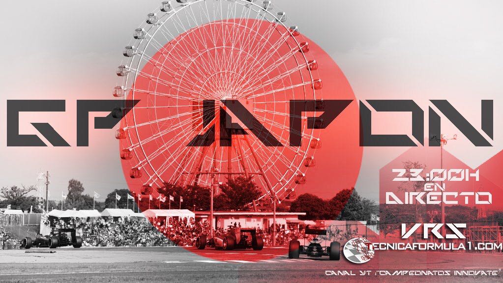 Cabayashi's tweet photo. Vuelve @vrtecnicaf1 @tecnicaformula1 y lonhace en el #JaponGP
En directo a las 23:00 con la compañia dl niño dl #SPAAAM!!..@ichigosan2008 https://t.co/CfOqy7sLgO