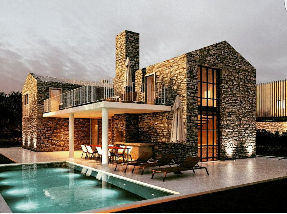 MajaBrucic's tweet photo. Blend of #old &amp; #new #contemporaryarchitecture #stonevilla https://t.co/47oTJBU9UG