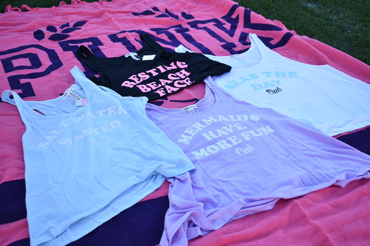 PINKTCU's tweet photo. Today is the last day to grab these Spring Break tanks for only $15!! Make sure to stop in the university store☀️🌴 https://t.co/plhnQZRk18