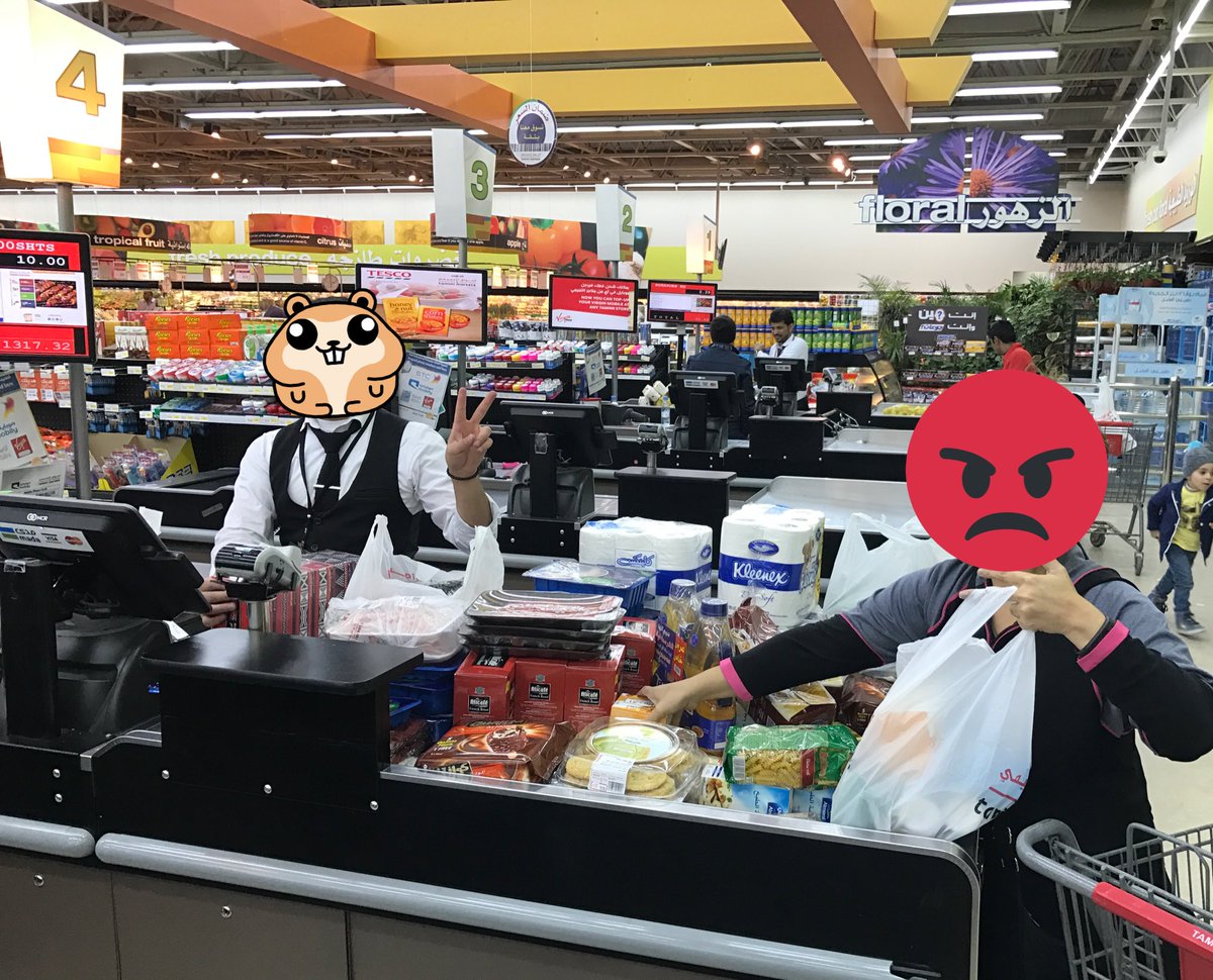 cjacob28's tweet photo. What's happening with Tamimi Supermarket Customer Service? SR2,100 worth of groceries ... #nobagger, #poorservice https://t.co/DQUaSuHsNg