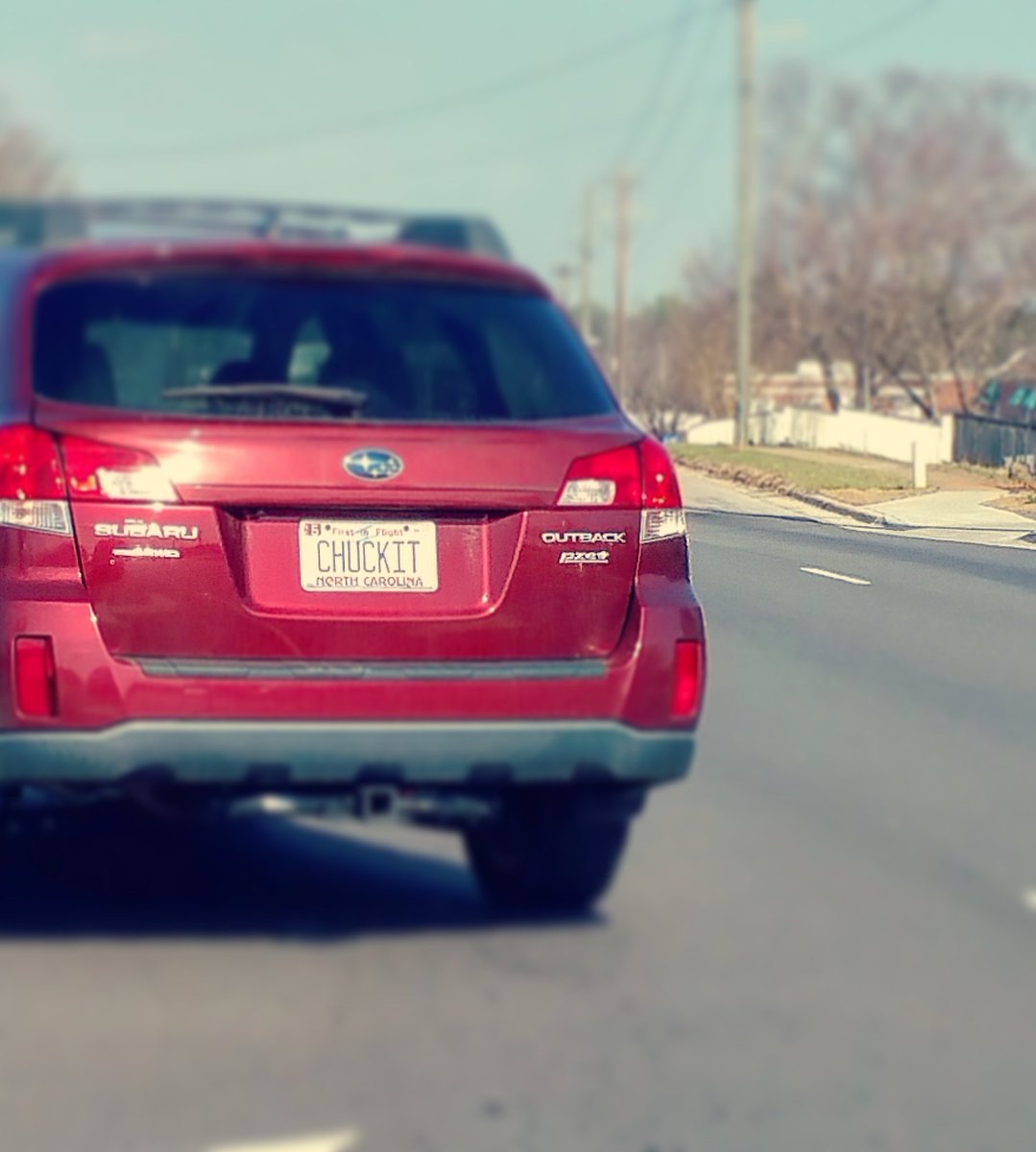 Saw this out on the road today!
#chuckit 😂😂😂💨💨💨