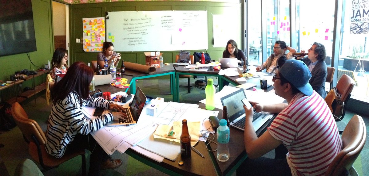 Regresamos a @WeWorkMEX, para cerrar los proyectos, ¡estamos on fire! 🔥 #GSJam #CDMX