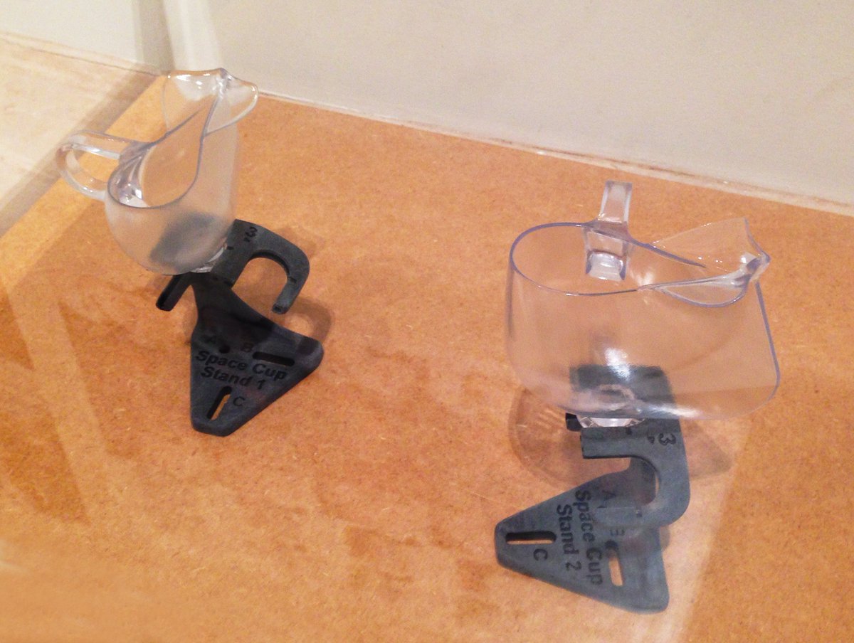 FinnMagee_'s tweet photo. #SpaceCups coolest product in the Design Museum https://t.co/dhpvvSWNIx Capillary flow beverage containers #tinypreviewofthefuture https://t.co/MncWTZsDu2